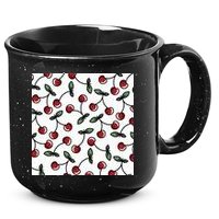 Cherry Pattern 15oz Campfire Ceramic Mug