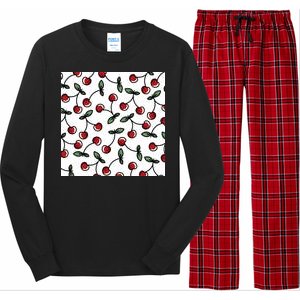 Cherry Pattern Long Sleeve Pajama Set