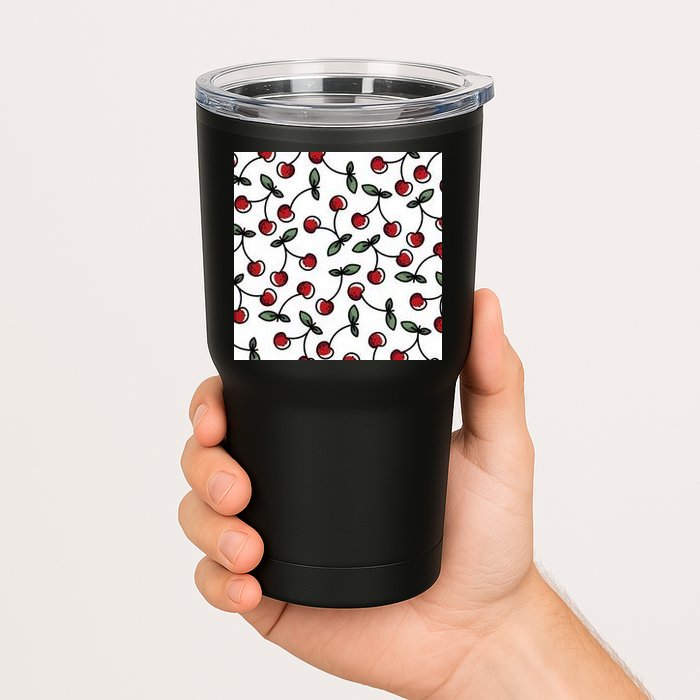 Cherry Pattern Tumbler