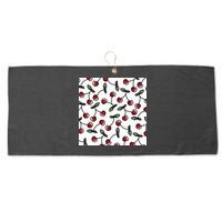 Cherry Pattern Large Microfiber Waffle Golf Towel