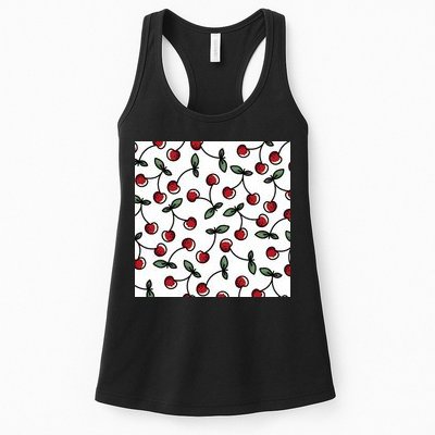 Cherry Pattern Womens Tank Top