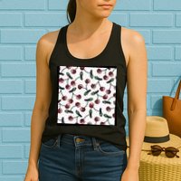 Cherry Pattern Womens Tank Top