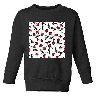 Cherry Pattern Toddler Sweatshirt
