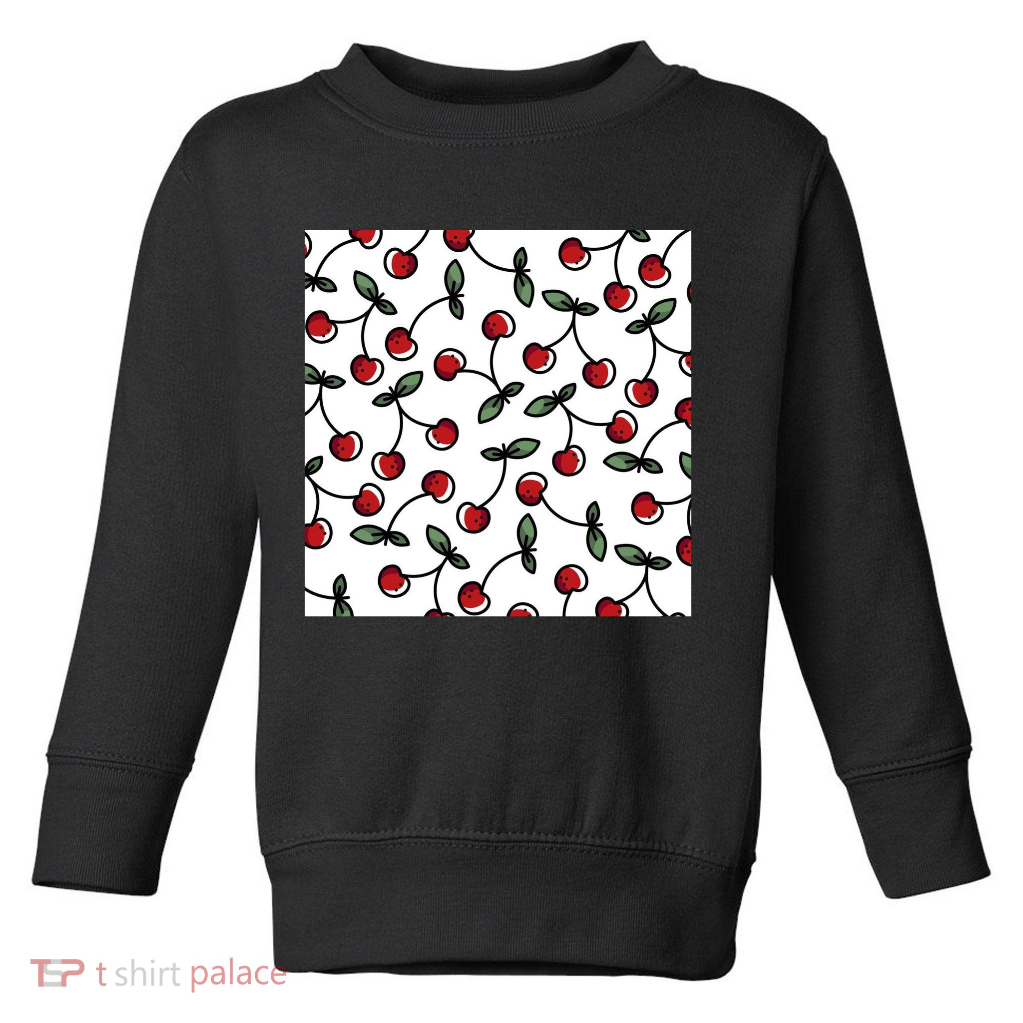 Cherry Pattern Toddler Sweatshirt