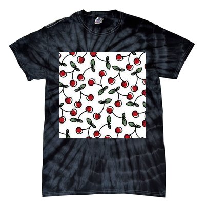 Cherry Pattern Tie-Dye T-Shirt