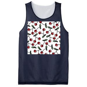 Cherry Pattern Mesh Reversible Basketball Jersey Tank