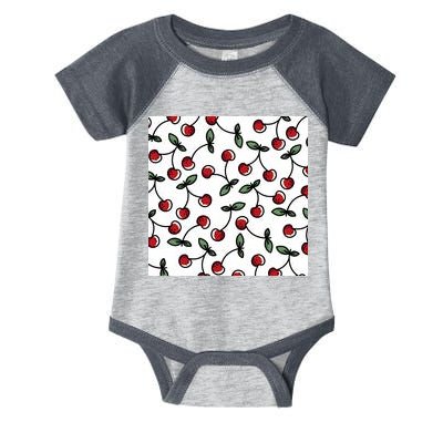 Cherry Pattern Infant Baby Jersey Bodysuit