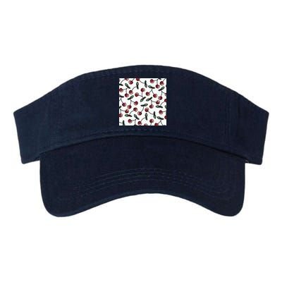 Cherry Pattern Valucap Bio-Washed Visor