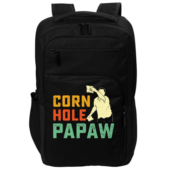 Cornhole Papaw Corn Hole Grandfather Bean Bag Tossing Game Impact Tech Backpack