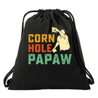 Cornhole Papaw Corn Hole Grandfather Bean Bag Tossing Game Drawstring Bag