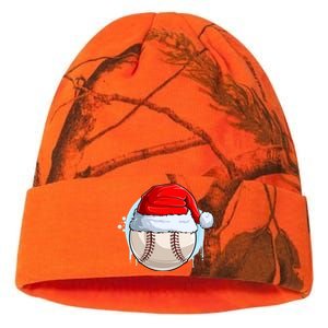 Catcher Pitcher Christmas Baseball Ball Santa Hat Gift Kati Licensed 12" Camo Beanie