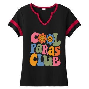 Cool Paras Club Paraprofessional Paraeducator Back To School Ladies Halftime Notch Neck Tee