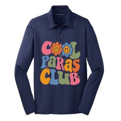 Cool Paras Club Paraprofessional Paraeducator Back To School Silk Touch Performance Long Sleeve Polo