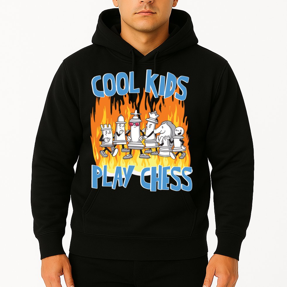 Chess Pieces Cool Kids Play Chess Hoodie