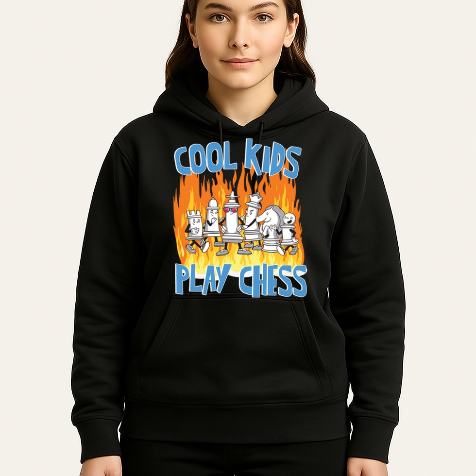 Chess Pieces Cool Kids Play Chess Hoodie