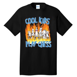 Chess Pieces Cool Kids Play Chess Tall T-Shirt