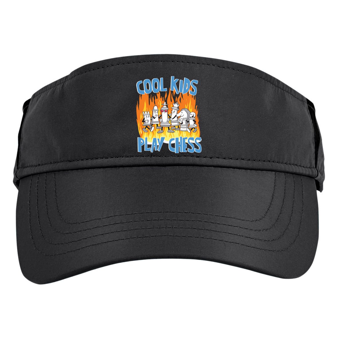 Chess Pieces Cool Kids Play Chess Adult Drive Performance Visor