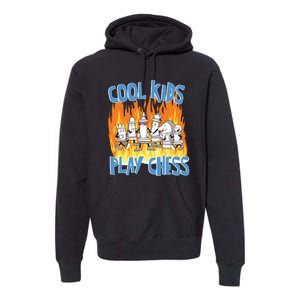 Chess Pieces Cool Kids Play Chess Premium Hoodie