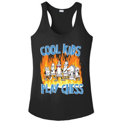 Chess Pieces Cool Kids Play Chess Ladies PosiCharge Competitor Racerback Tank