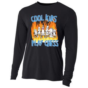 Chess Pieces Cool Kids Play Chess Cooling Performance Long Sleeve Crew