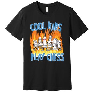 Chess Pieces Cool Kids Play Chess Premium T-Shirt