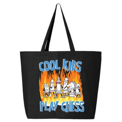 Chess Pieces Cool Kids Play Chess 25L Jumbo Tote