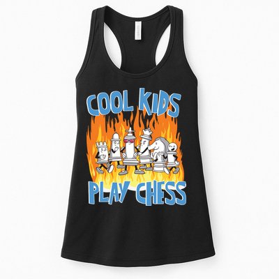 Chess Pieces Cool Kids Play Chess Womens Tank Top