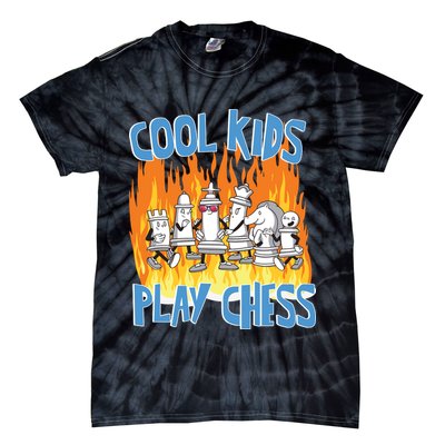 Chess Pieces Cool Kids Play Chess Tie-Dye T-Shirt