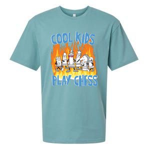 Chess Pieces Cool Kids Play Chess Sueded Cloud Jersey T-Shirt