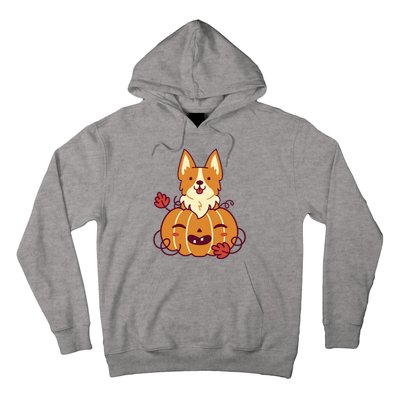 Cute Pumpkin Corgi Dog Halloween Hoodie