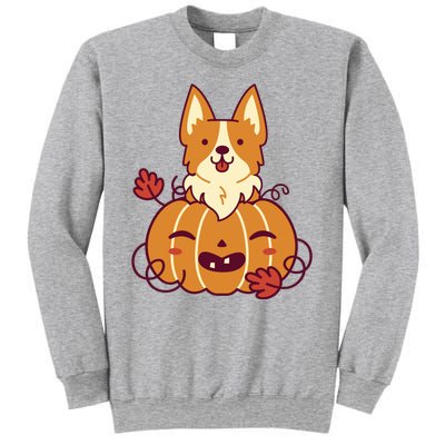 Cute Pumpkin Corgi Dog Halloween Sweatshirt