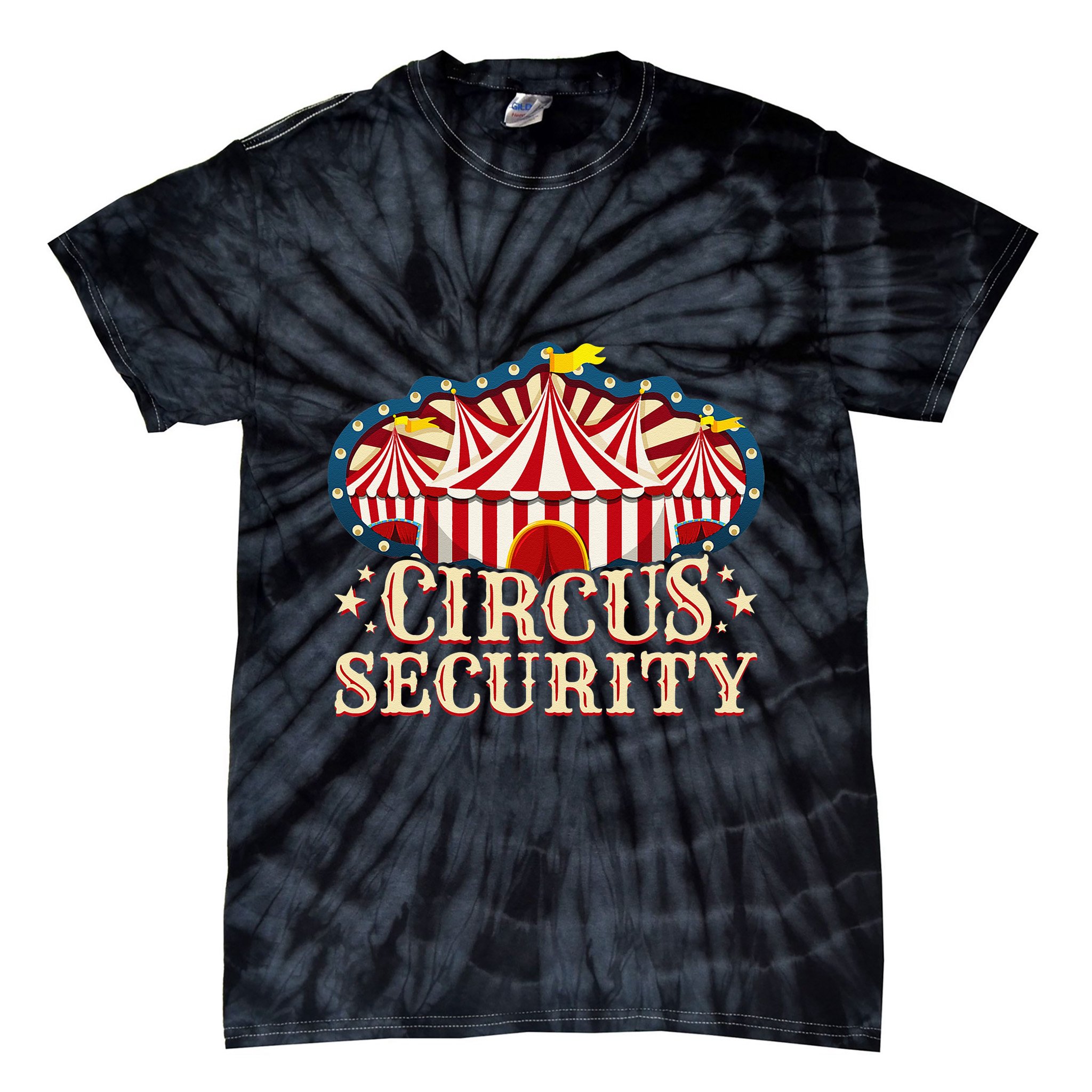 Circus Party Circus Security Tie-Dye T-Shirt