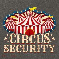 Circus Party Circus Security Cotton Canvas Backpack