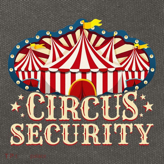 Circus Party Circus Security Cotton Canvas Backpack