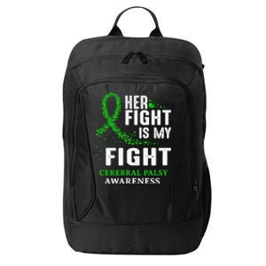 Cerebral Palsy Cp Awareness Brain Damage Green Ribbon Gift City Backpack