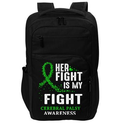 Cerebral Palsy Cp Awareness Brain Damage Green Ribbon Gift Impact Tech Backpack