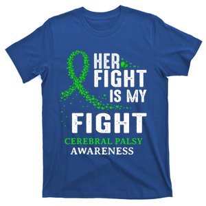 Cerebral Palsy Cp Awareness Brain Damage Green Ribbon Gift T-Shirt