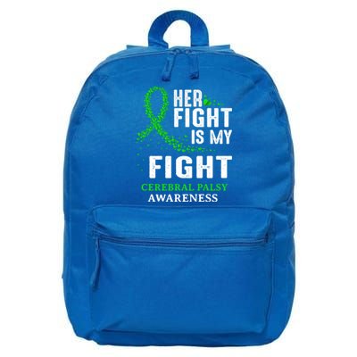 Cerebral Palsy Cp Awareness Brain Damage Green Ribbon Gift 16 in Basic Backpack