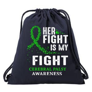 Cerebral Palsy Cp Awareness Brain Damage Green Ribbon Gift Drawstring Bag