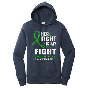 Cerebral Palsy Cp Awareness Brain Damage Green Ribbon Gift Women's Pullover Hoodie