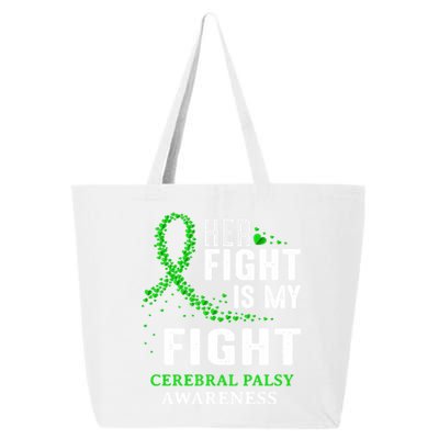 Cerebral Palsy Cp Awareness Brain Damage Green Ribbon Gift 25L Jumbo Tote