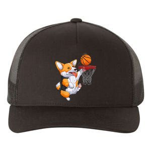 Corgi Puppy Corgi Basketball For Pet Lovers Yupoong Adult 5-Panel Trucker Hat