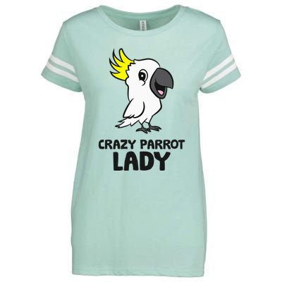 Cockatoo Parrot Craty Parrot Lady Enza Ladies Jersey Football T-Shirt