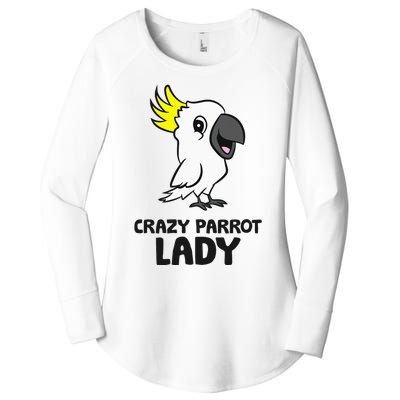 Cockatoo Parrot Craty Parrot Lady Women's Perfect Tri Tunic Long Sleeve Shirt