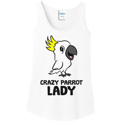 Cockatoo Parrot Craty Parrot Lady Ladies Essential Tank