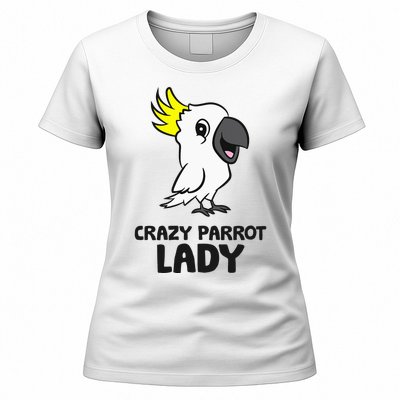 Cockatoo Parrot Craty Parrot Lady Women's T-Shirt