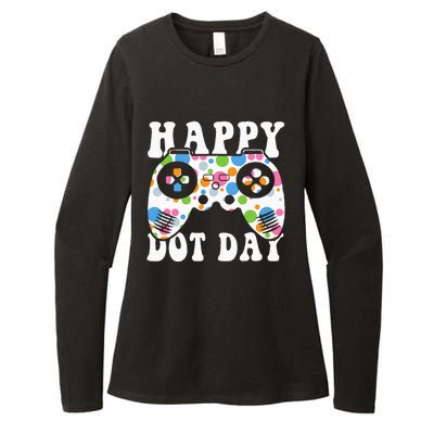 Colorful Polka Dot Game Controller International Dot Day Kids Womens CVC Long Sleeve Shirt