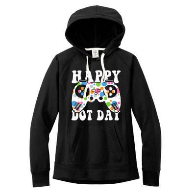 Colorful Polka Dot Game Controller International Dot Day Kids Women's Fleece Hoodie