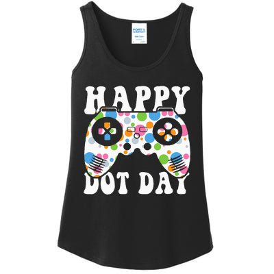 Colorful Polka Dot Game Controller International Dot Day Kids Ladies Essential Tank