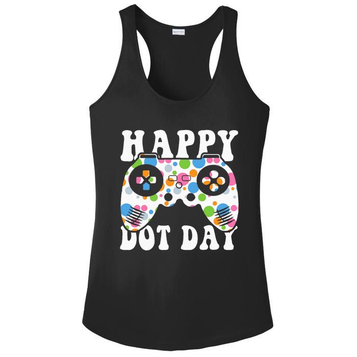 Colorful Polka Dot Game Controller International Dot Day Kids Ladies PosiCharge Competitor Racerback Tank